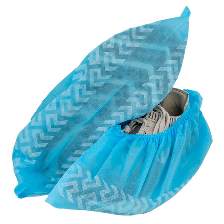 SAFE HANDLER Kleen Walk Non-Woven Disposable Boot, Shoe Cover, Blue (120-Pack) SH-ES-PPSG-BL-120